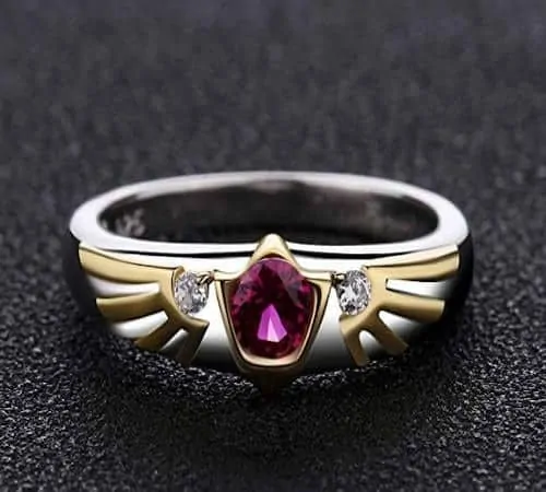 Zelda Hylian Shield engagement ring